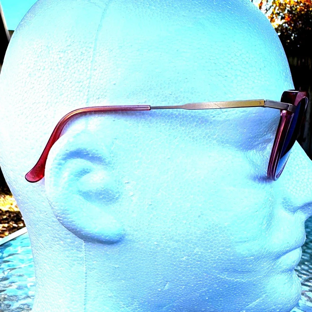 Kensie Pink Glitter Cat Eye Eyeglass Sunglass Frames Rose Gold Preppy Sparkle‎